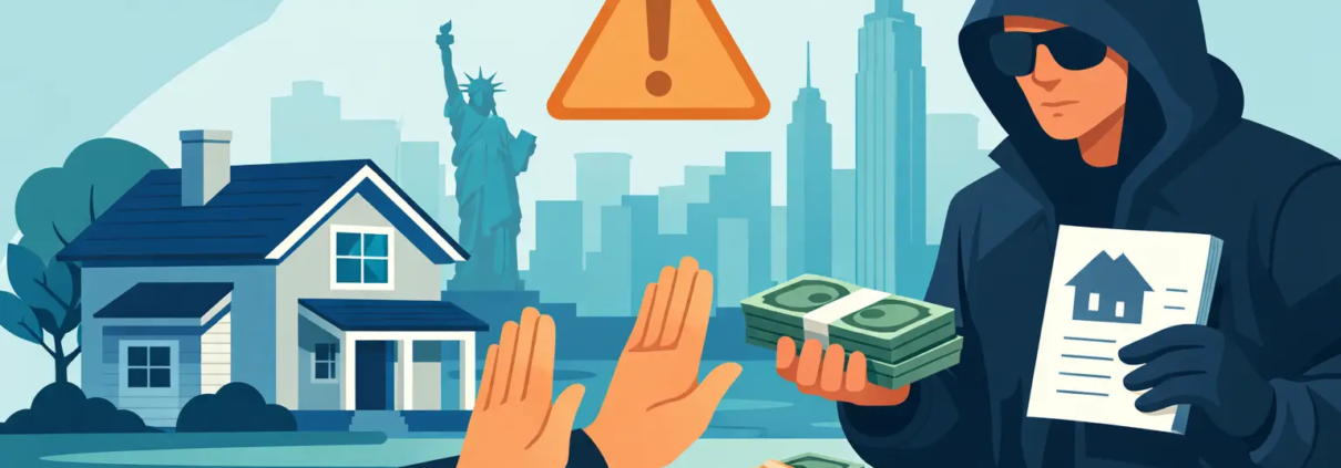 Cash Buyer Scam Warnings for NY Home Sellers